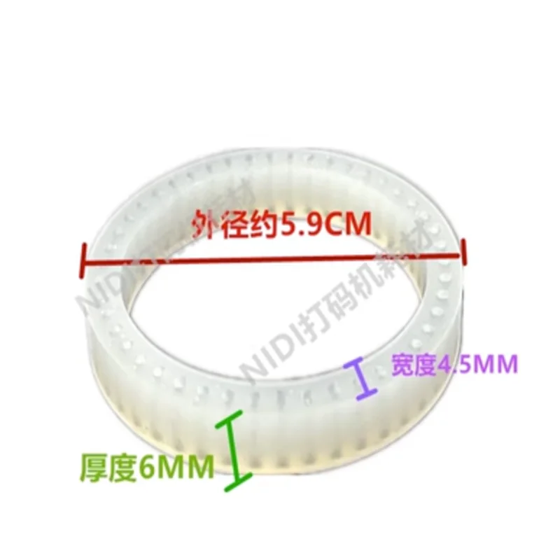 10pcs  MY-380F Coding machine spare part Character fix Rubber Circle 50x40x3.5mm 50x40x6mm