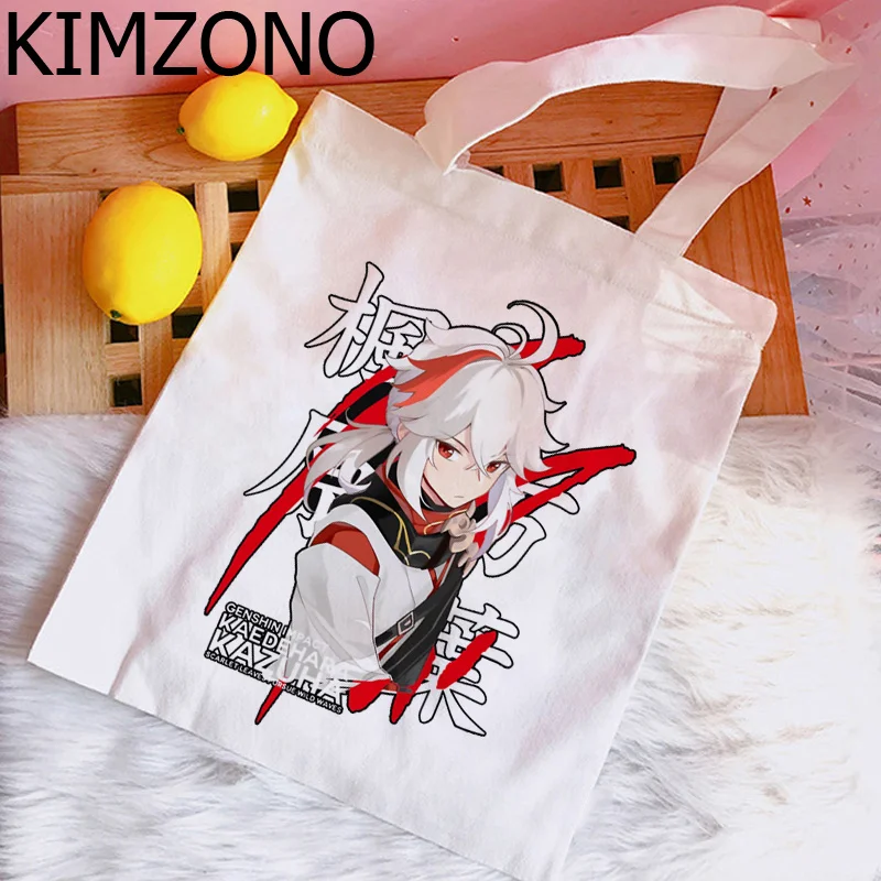 Genshin Impact Hu Tao Xiao shopping bag handbag shopping reusable bolsa grocery eco bag shoping tote sacolas