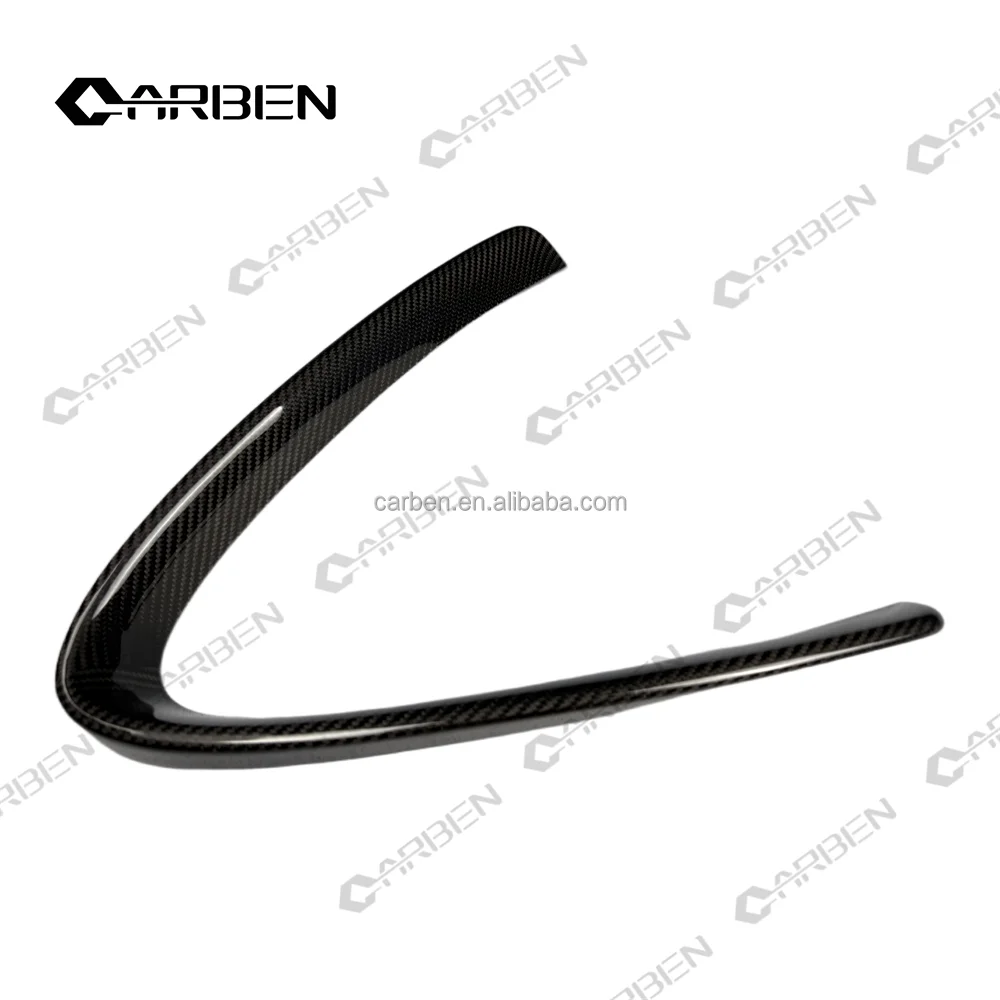 

High Quality Dry Carbon Fiber Grille Decorative Cover New Condition Parts for Front Bumper Upgrade on Giulia