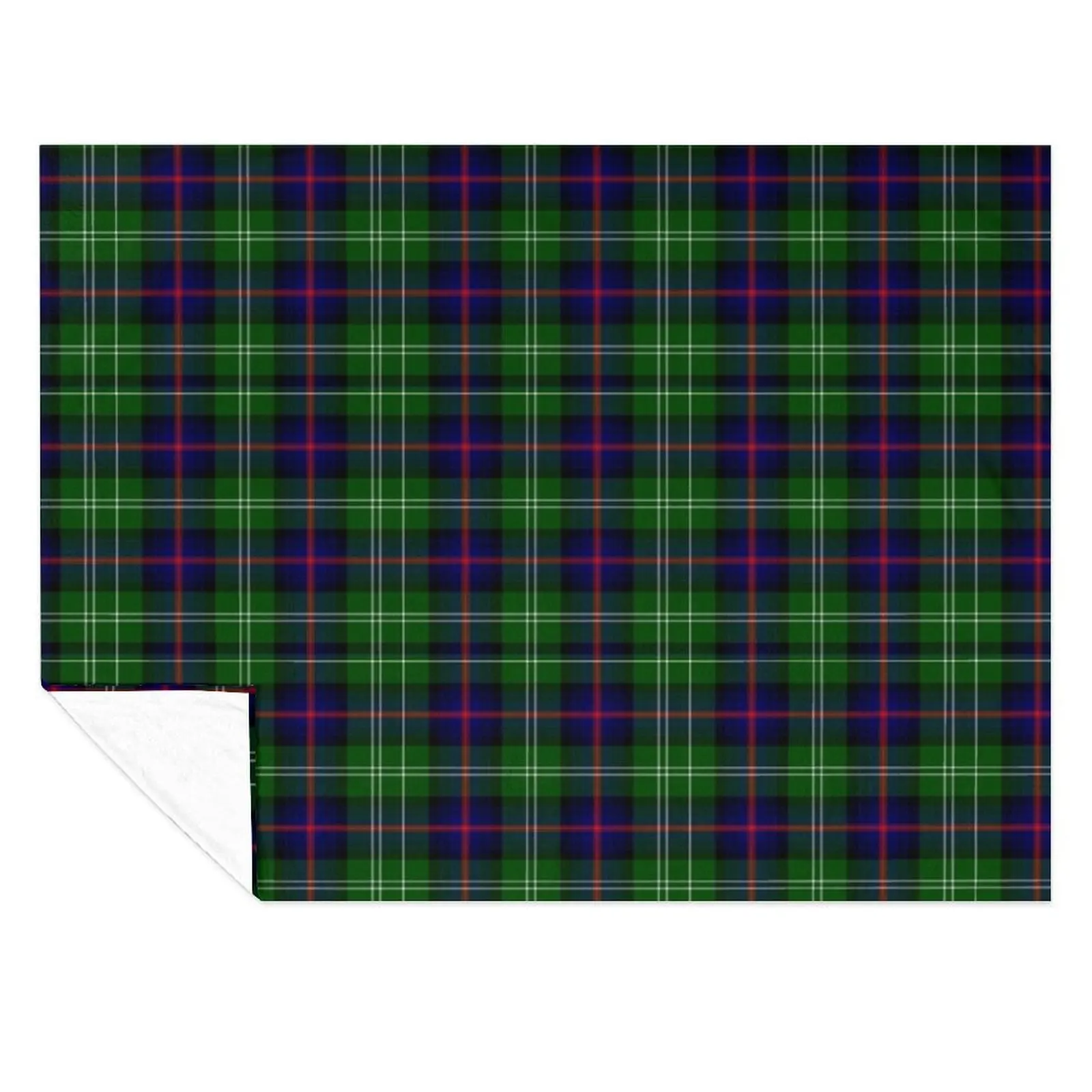 

Clan Sutherland Tartan Throw Blanket Soft Plush Plaid Loose For Baby Soft Big Blankets