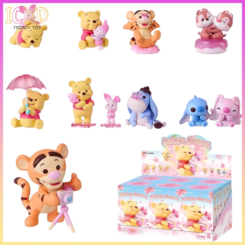 

New Genuine In Stock Winnie The Pooh Spring Honey Language Cherry Blossom Season Series Blind Box Handmade Ornament Girl Gift