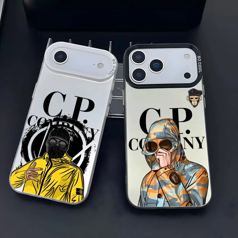 C-ComPanys-Luxus-C-Cp Handyhülle Farbiges Silber Trendige Handyhülle für iPhone 17 Air 16 15 14 13 12 Pro Max 11 Paar-Design