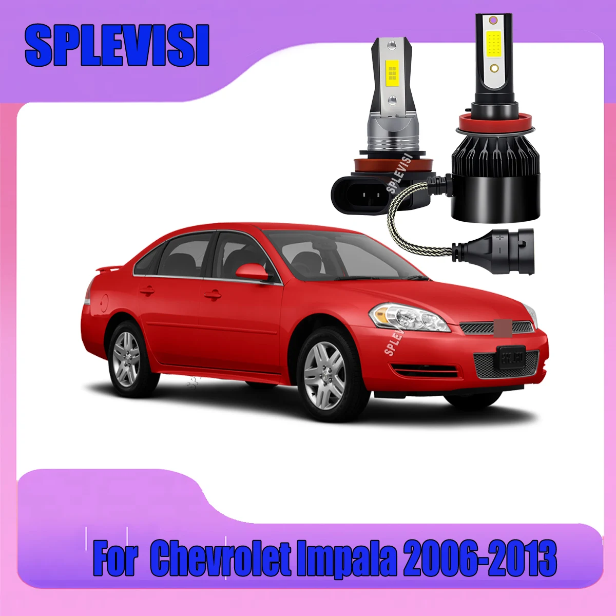 Upgrade Your Visibility with LED 60W Headlight High Low Fog Light For Chevrolet Impala 2006 2007 2008 2009 2010 2011 2012 2013
