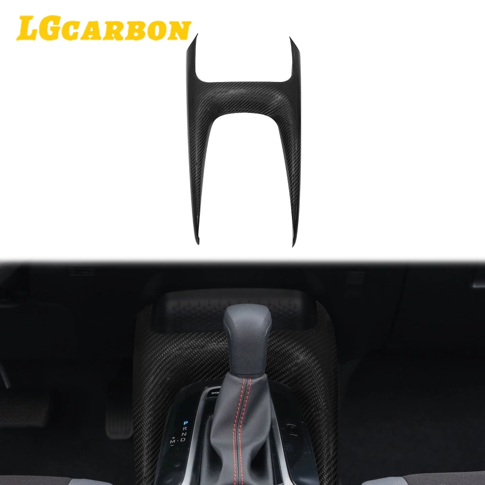 LGCarbon Real Carbon Fiber Center Console Gear Shift Frame Cover Trim For Toyota GR Corolla 2023+