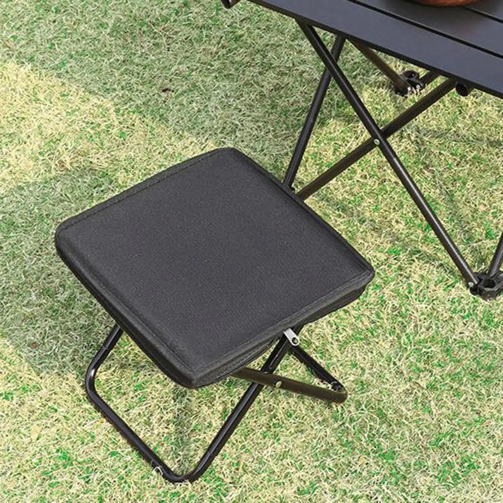 Folding Camping Stool Foot Rest Picnic Chair Portable Handbag Stool for Outdoor Gardening Beach Painting Travel Barbecue