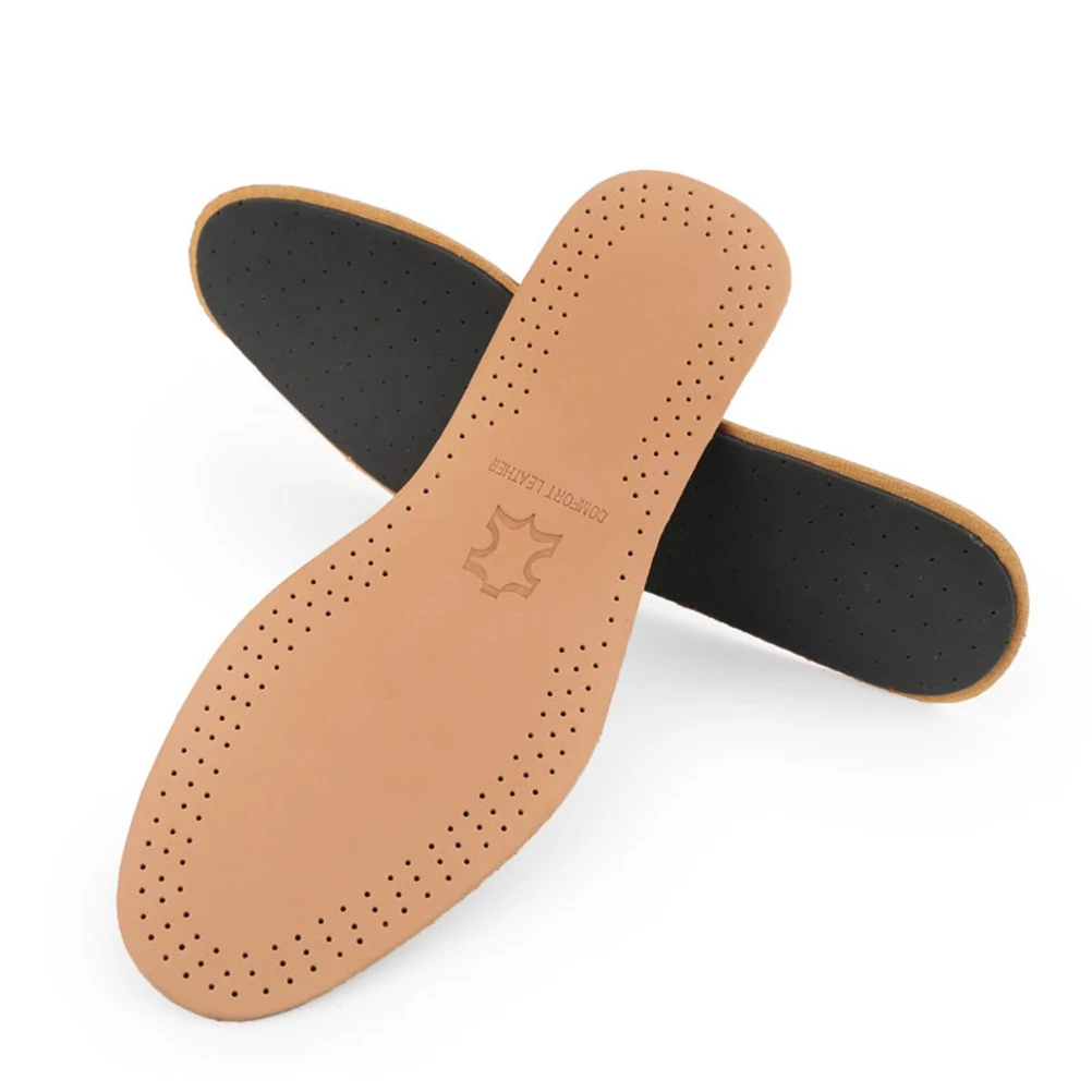 

ShockAbsorbingCowhideInsole SportsInsoles CushionForWomenMen BreathableShoePads FootCareInsoles ImproveMotionControl