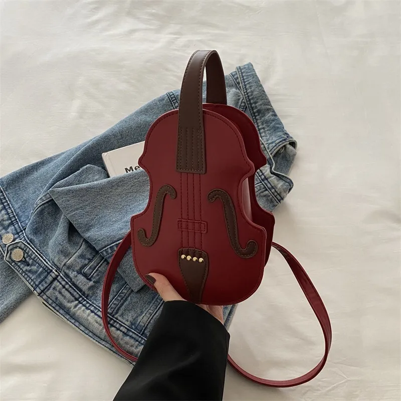 New Versatile And Fashionable Hand-Held Shoulder Internet Famous Crossbody Violin Bag, Backpack, Women's Backpack