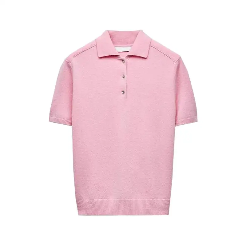 

New Autumn Winter Women's Basic Sle Commute irt ort Sve Knitted Top Slim Fit Polyester Fiber Pure Color