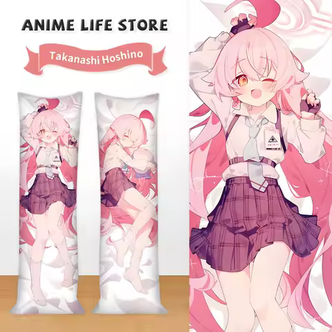 Dakimakura Anime Blue Archive Takanashi Hoshino Pillowcase Pink Girl Hugging Otaku Headboard Cushion Cover Sleeping Pillow Cover