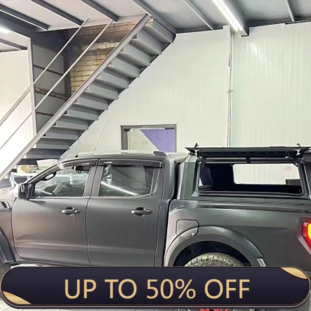 

Deren High Qualit Aluminum Alloy Tonneau Cover for Ford2023 Ranger Waterproof Truck Roof Canopy Foldable Off-Road Pickup Hardtop