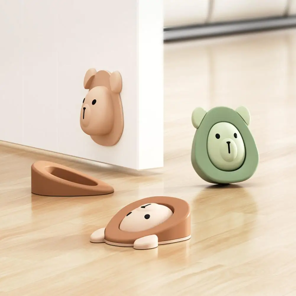 Door Stopper Cartoon Shape Non-slip Stop Room Door Holder Hidden Doorstop Furniture Door Hardware