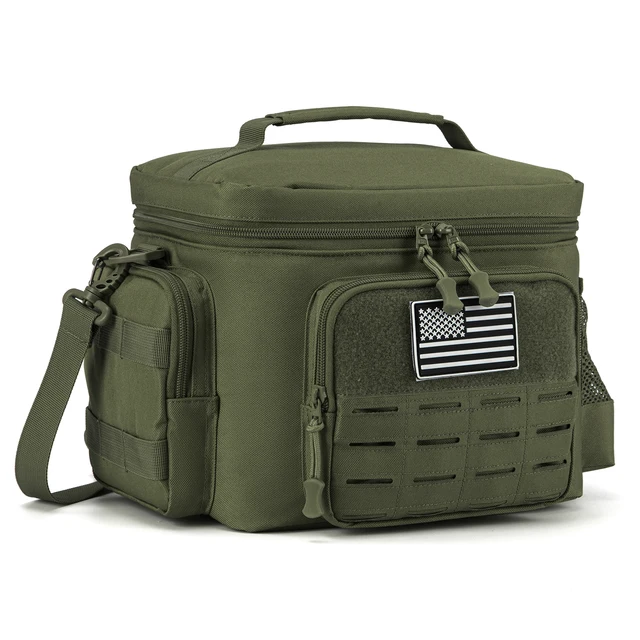 Taktyczne pudełko na drugie śniadanie dla mężczyzn Outdoor Heavy Duty torba na drugie śniadanie praca szczelna izolowana trwała torba termoizolacyjna posiłek Camping piknik
