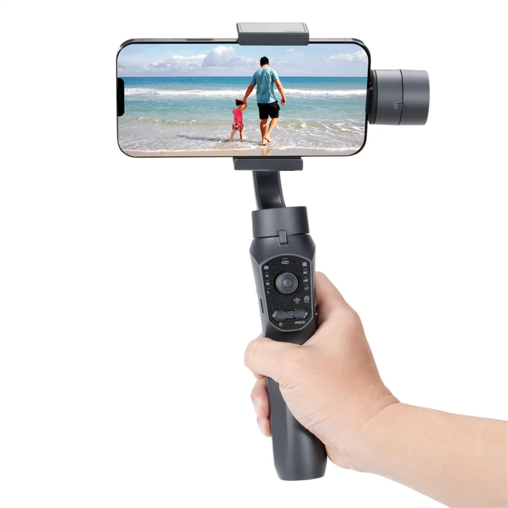 Cjsm-CJ59 3 Axis Stabilizer for Handheld Pan Tilt Intelligent Tracking Anti Shaking Balanced Stable Base Photography Accessory