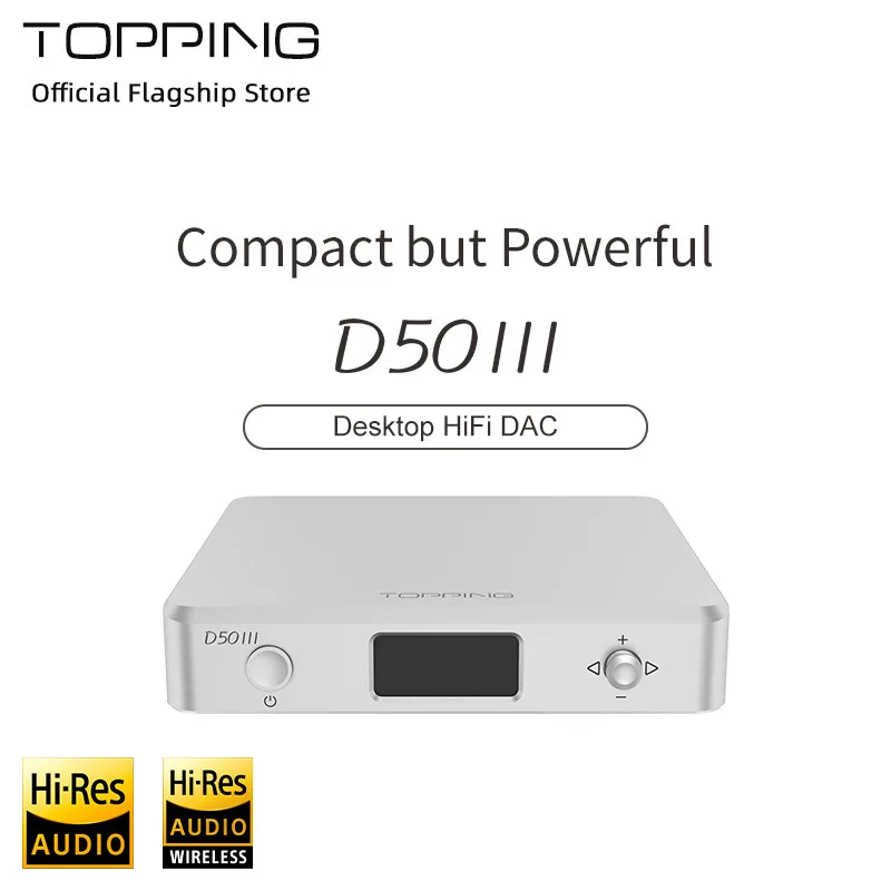 New product TOPPING D50 III Desktop HiFi DAC Double ES9039Q2M PCM768 DSD512 With Remote Control D50 III Decoder