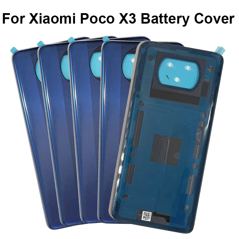 Tylna pokrywa dla Xiaomi Poco X3 Tylna pokrywa tylnej obudowy baterii dla Xiaomi Poco X3 NFC Tylna obudowa