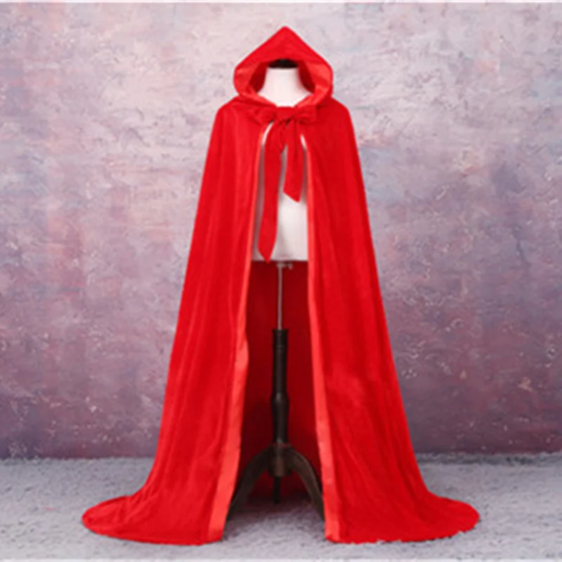 Elegant outdoor Hooded Cloak Pageant Velvet Cloak Luxury Europe Style Robe Medieval Cape Shawl Party Queen Princesse shawl cloak