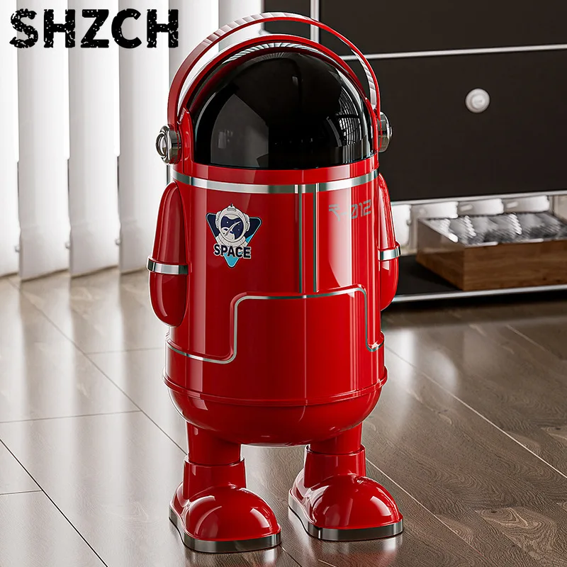 Shake Top Type Trash Can Garbage Bin Kitchen Bathroom Office Home 18L Hands Odor Proof Lid Garbage Bin Home