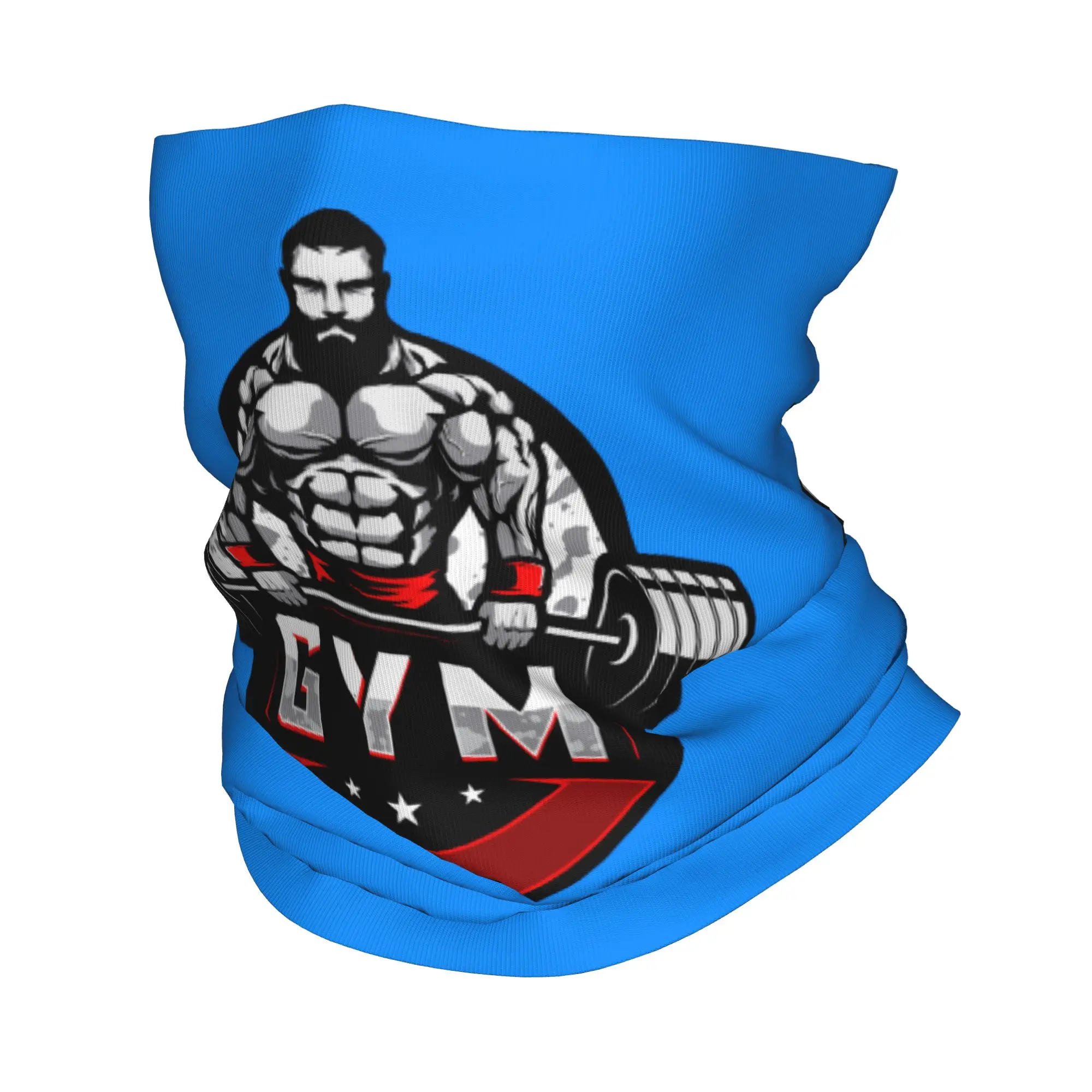 

Custom Bodybuilding Gym Winter Headband Neck Warmer Men Women Ski Camping Tube Scarf Fitness Muscle Face Bandana Gaiter