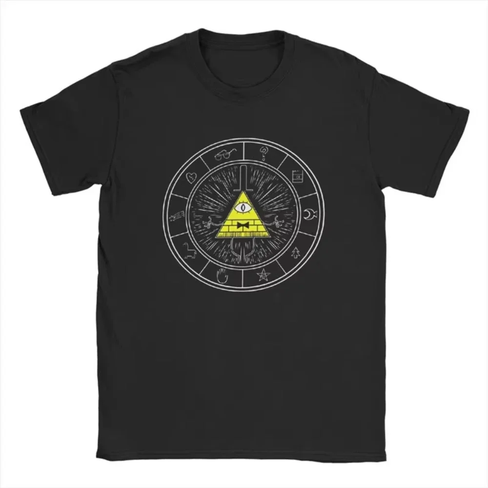 Sommer-Mode-Marken-T-Shirt für Herren und Damen mit Gravity Falls-Motiv und Passwort-Aufdruck, Lässiges Oberteil, Locker Geschnitten, für Fitness – Detail 4