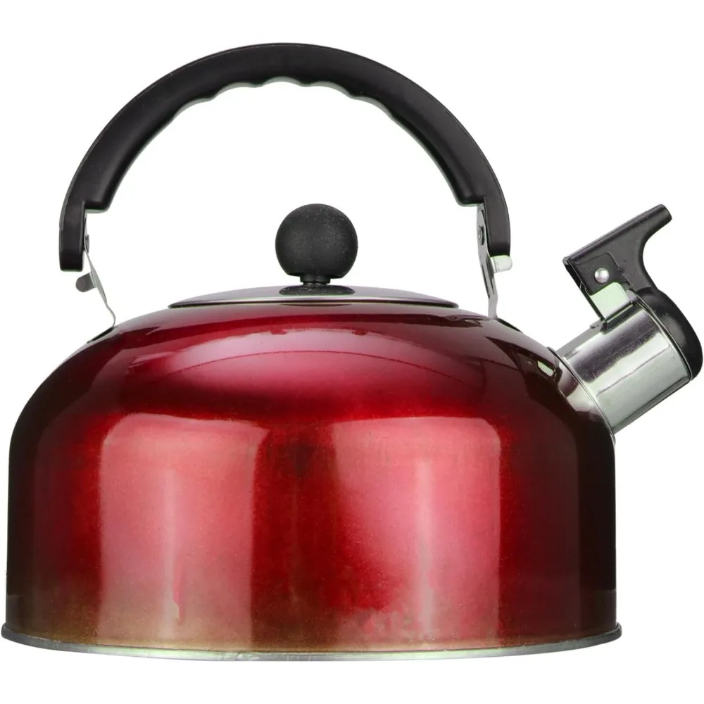 

3 литра, 1 шт., чайник из нержавеющей стали, плита, чайник со свистком, подходит для путешествий, пешего туризма, приготовления пищи, чайник с эргономичной ручкой