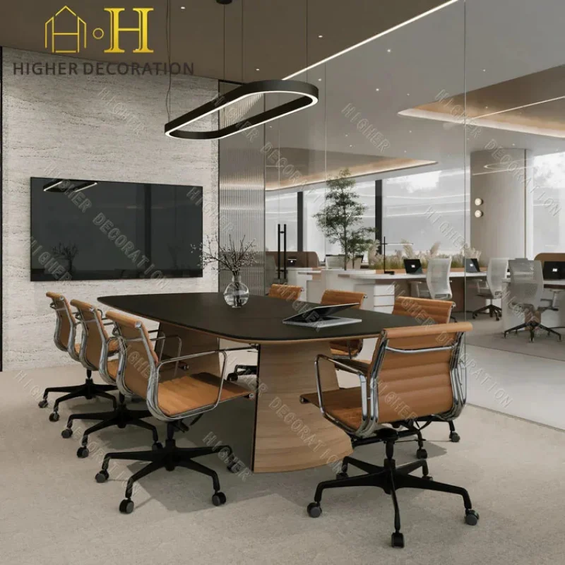 custom.Modern Office Design Executive Reception Counter Custom Wooden Office Furniture Workstation Office Desk Meeting Table
