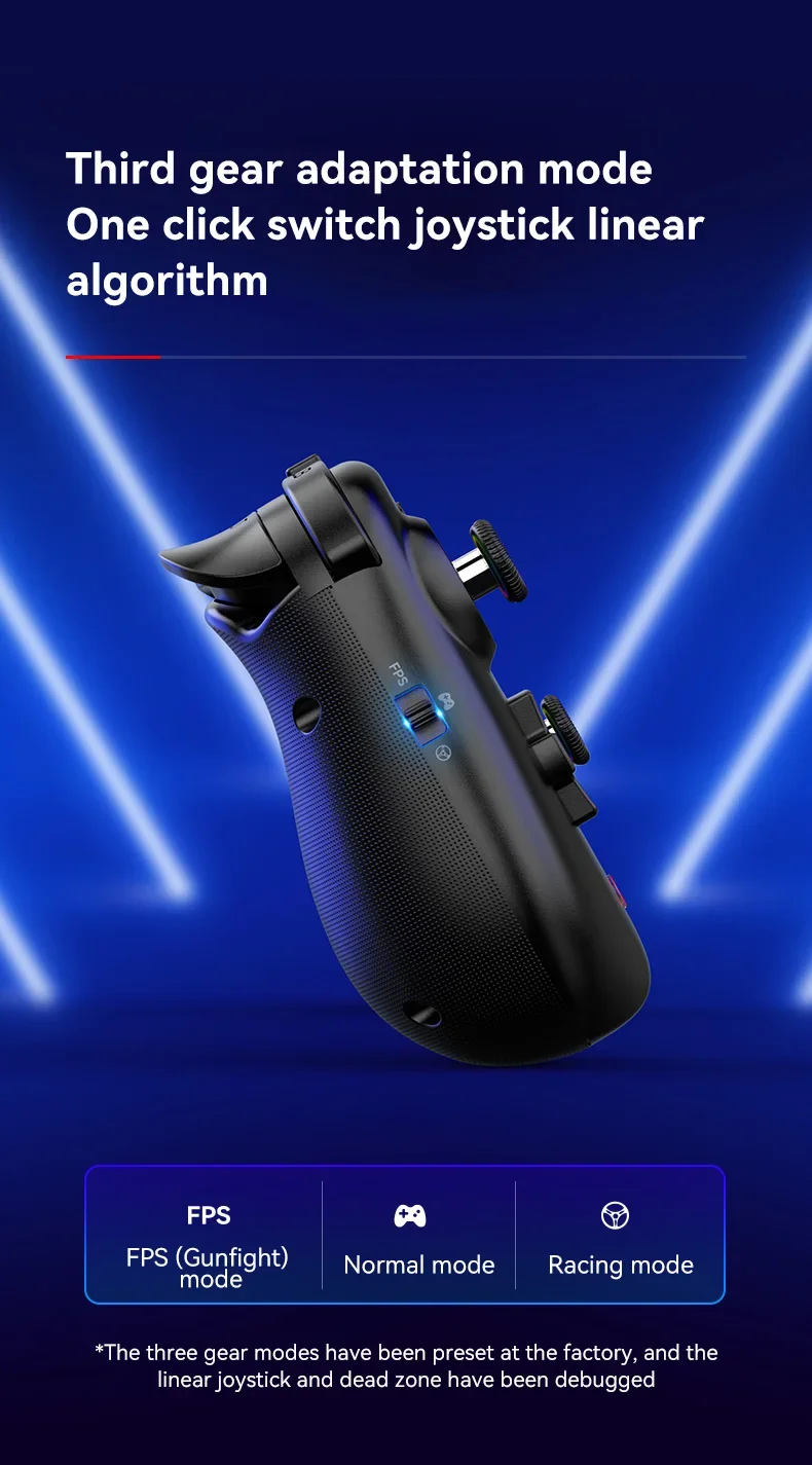 BSP D8 PRO ストレッチゲームコントローラー ワイヤレスハンドル RGB