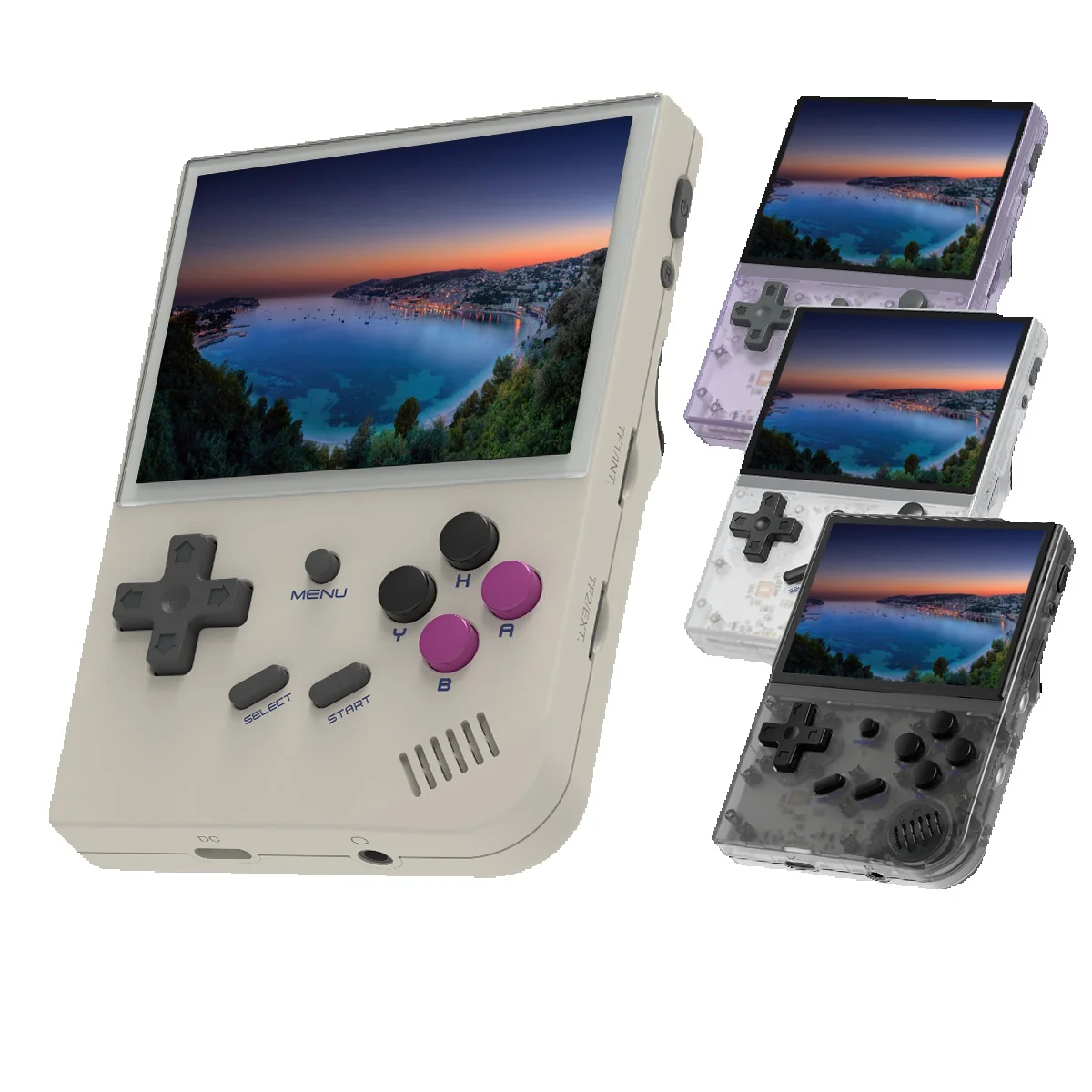 ANBERNIC RG35XX 2024 Retro Przenośna Konsola do Gier System Linux Wyjście HD TV Ekran IPS 3,5 Cala Karta TF 64G Ponad 5000 Gier 2600mA — 2