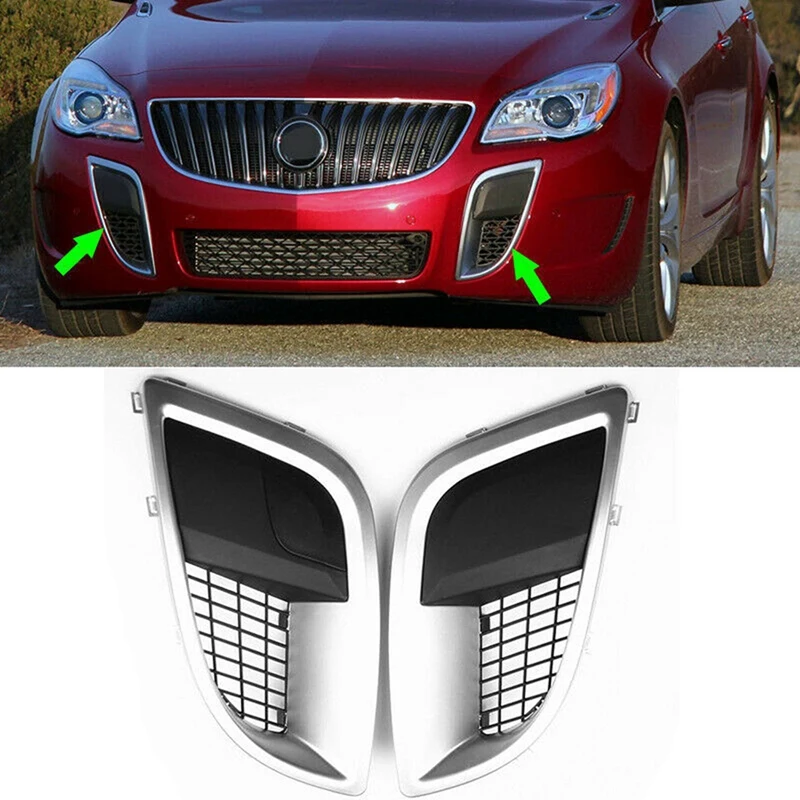 

AEA7-For Buick Regal GS 2012-2017 Car Fog Light Grille Fog Trailer Cover Front Bumper Light Grille Racing Grills