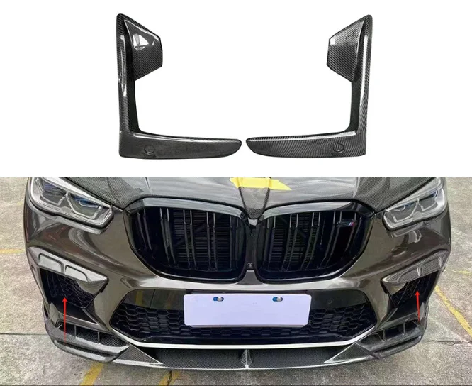 Fog Lamp Frame Wind Blade for X5M F95 Carbon Fiber LD Model Fog Lamp Cover Modified Auto Accessories automotive parts