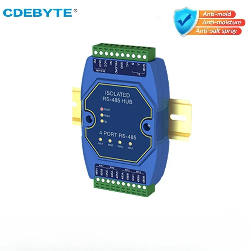 Hubs RS485 Isolamento Fotoelétrico Industrial DC 8-28 V CDEBYTE E810-R Série Proteção ESD Isolamento de Energia e Sinal