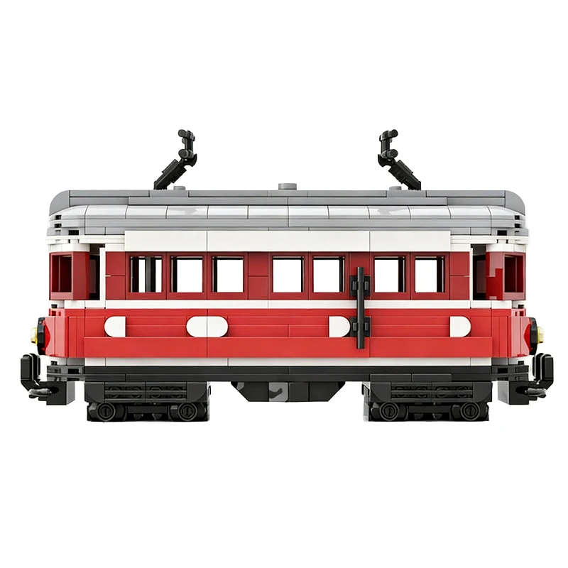 484-teiliger Auto-Trolley MOC Anpassbarer Modularer Baukasten Kreatives Design Lernspielzeug STEM DIY Spielzeug Weihnachtsgeschenk