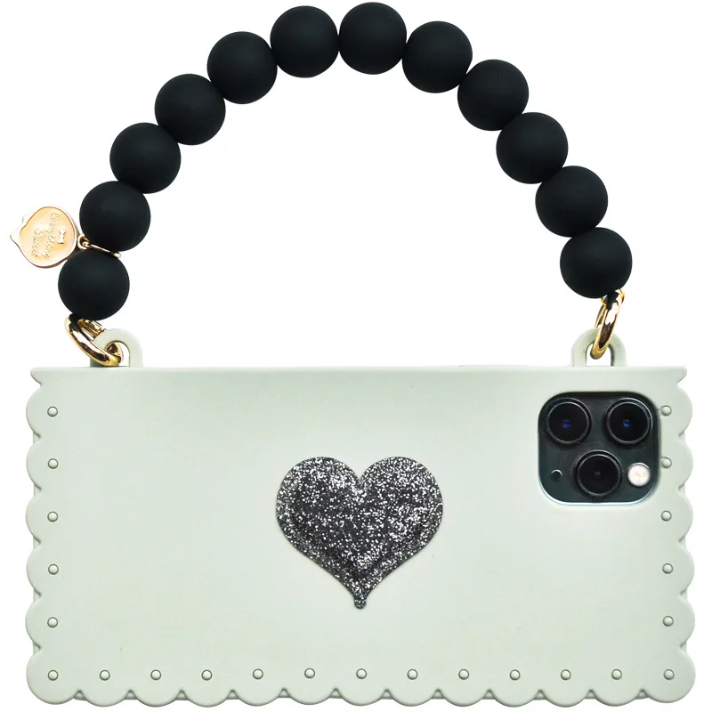 

Love Handbag 11ProMax Mobile Phone Protective Case 11 Hand Carry Silicone Case ins Xiaoxiangfeng