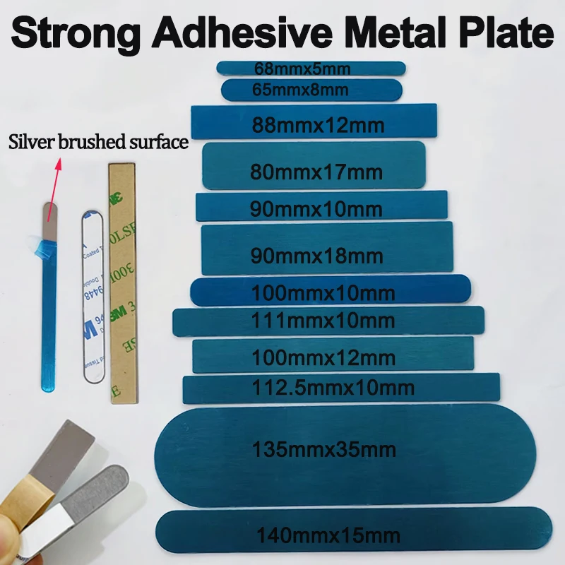 5/10PCS Temporary Parking Sign Strong Adhesive Magnet Self-Adhesive Fixed Magnetic Patch Adhesive Strip Stainless Iron Sheet