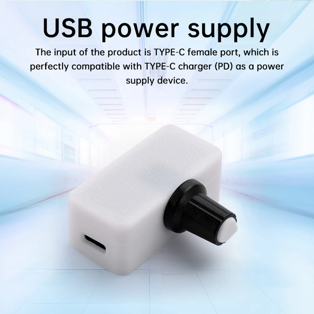 Produktbild von PWM Lüftersteuerung Mit USB Type-C – 4Pin Geschwindigkeitsregler Für 12V PC-Wasserkühlung, DC-DC Booster, 25 KHz, Stufenlose Regelung, Inkl. Adapterkabel