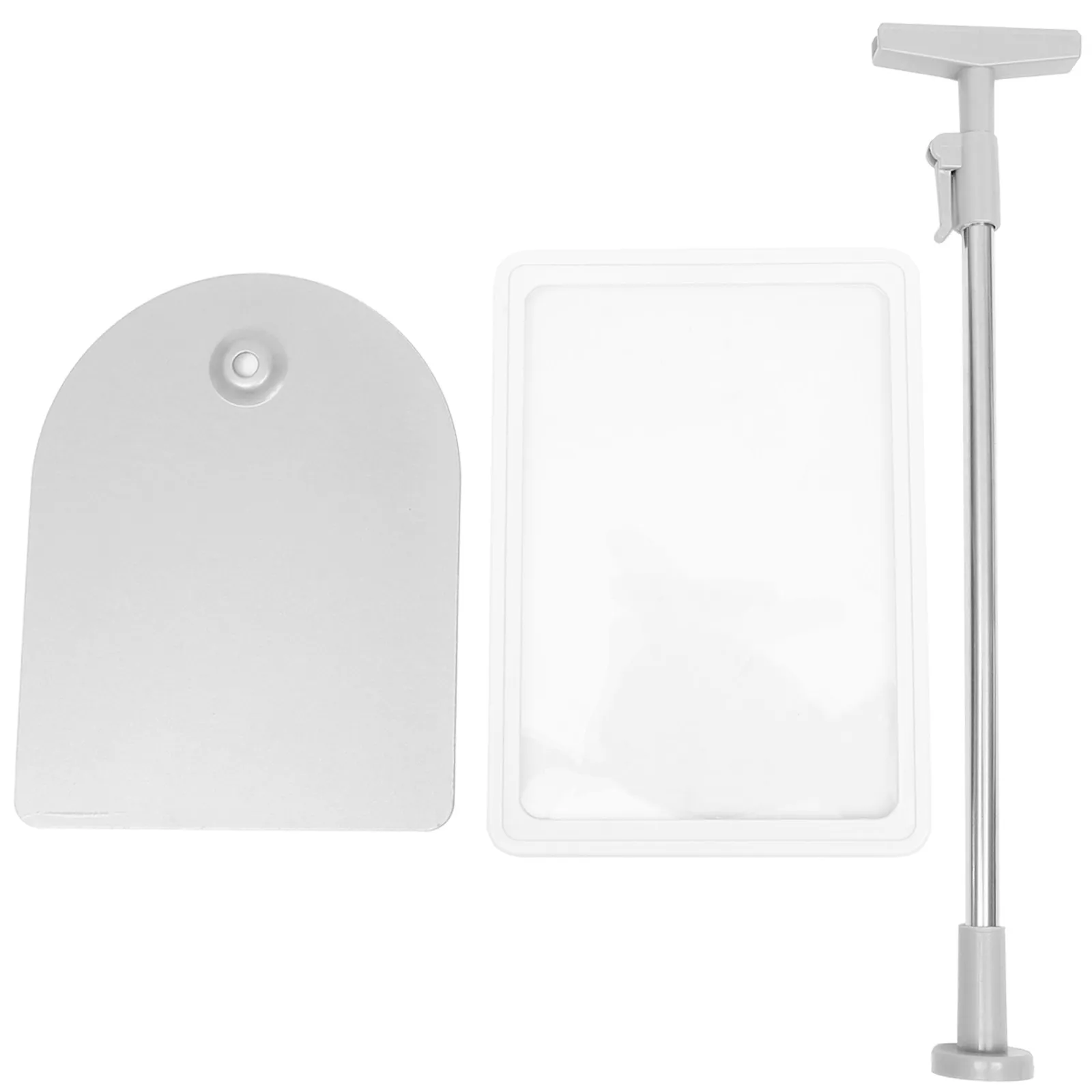 a5-white-frame-silver-price-display-holder-reusable-lightweight-stand-for-supermarket-shop-tag-board-label-sign-fruit
