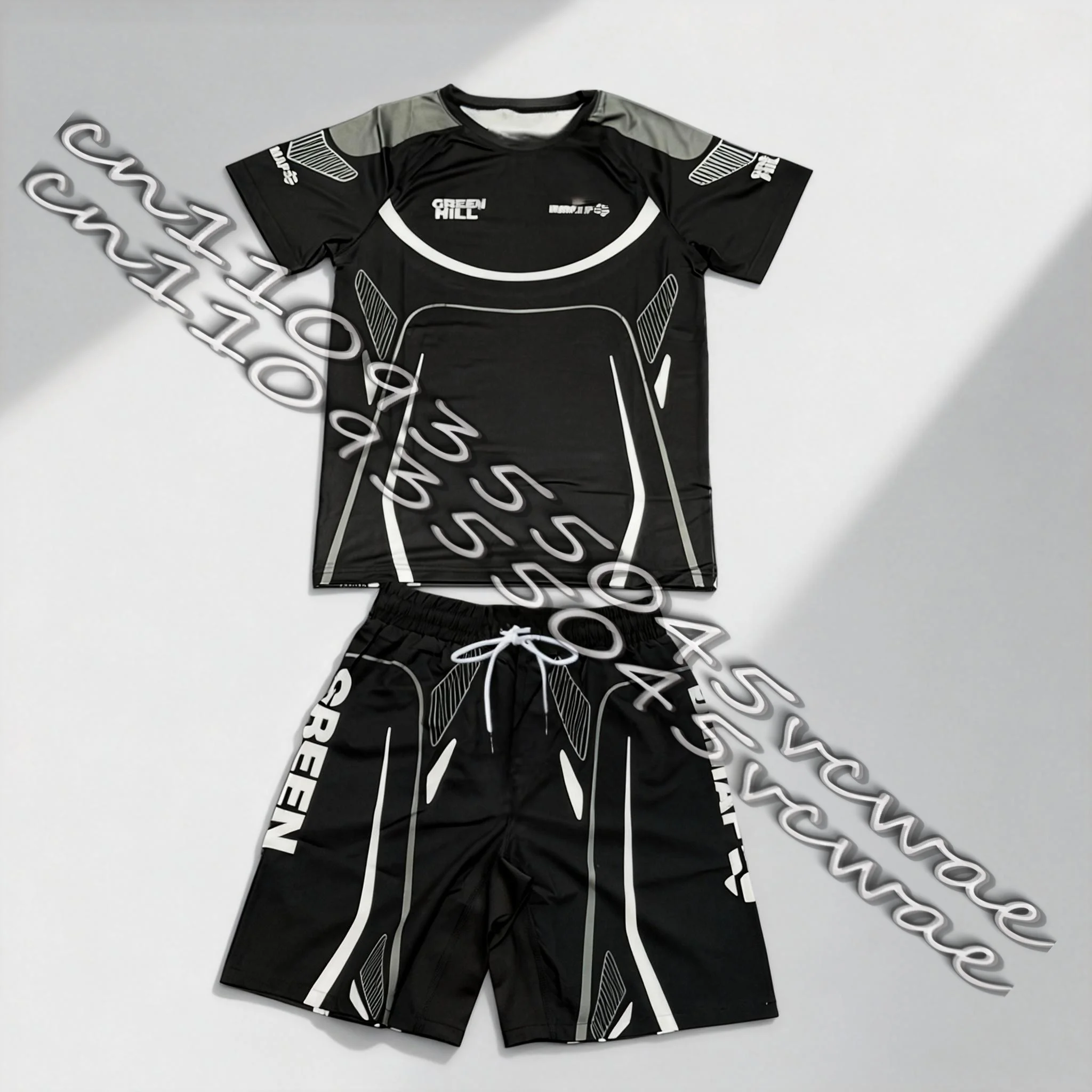 

Мужской спортивный комплект для борьбы 2026: быстросохнущие дышащие футболки-рашгарды и шорты для тренировок и единоборств