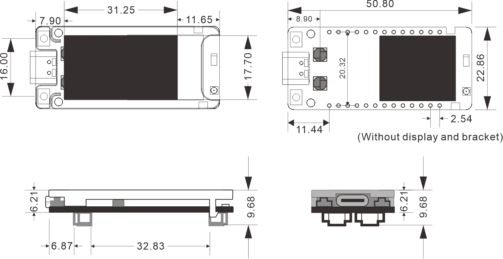 New Heltec Meshtastic T114 Tracker 1.14 inch TFT Display BLE LoRa LoRaWAN Arduino Devboard With LoRa Soft  Antenna 915MHZ
