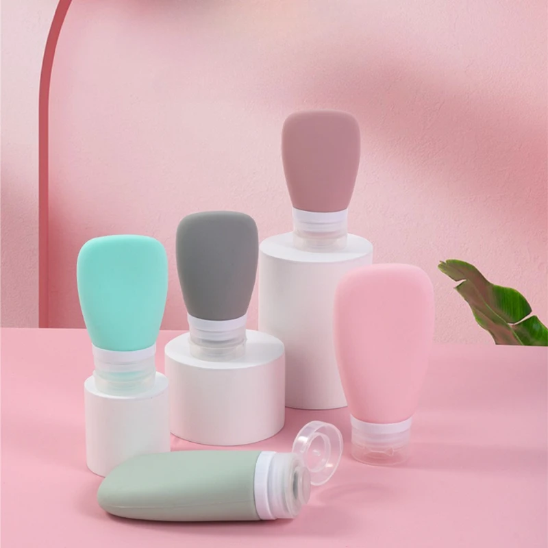 1 pièces bouteille de voyage 60 ml/90 ml maquillage bouteille en plastique vide bouchon rabattable pour Lotion liquide crème coiffure vaporisateur bouteilles barbier