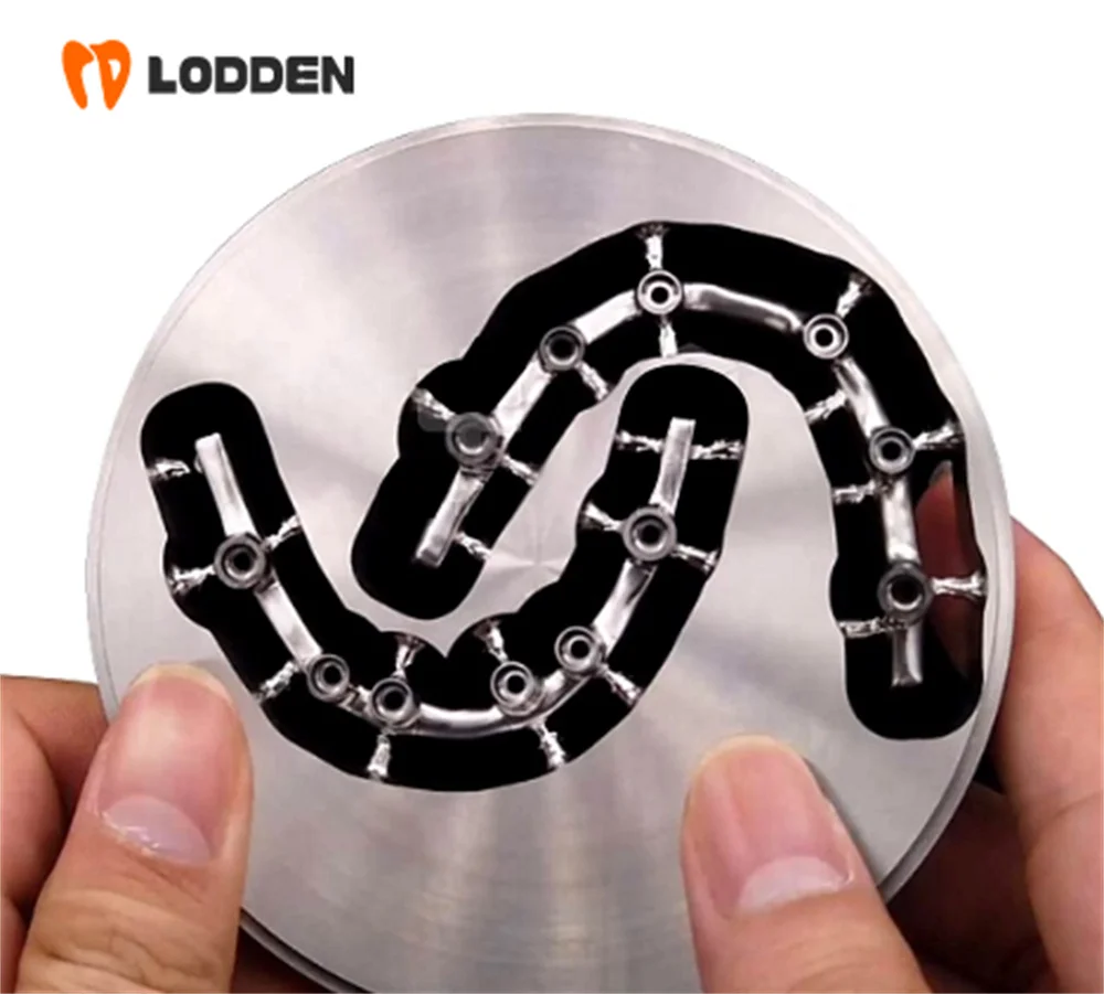 LODDEN Titanium Block 98mm Dental TC4/GR5 CAD CAM Titanium Alloy Disk Restoration Materials for Dental Implant Abutments