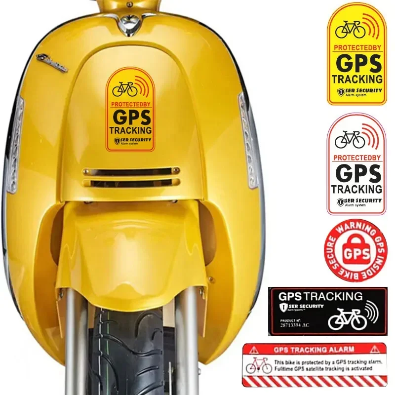 1set Bicycle GPS Sticker Scooter Motorcycle Anti-Theft Warning Sticker Tracking Reflective Waterproof Paster Bike Accessories