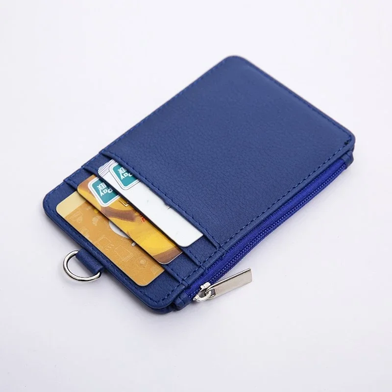 Retractable Badge Lanyard Work Name Business Card Cover PU Leather