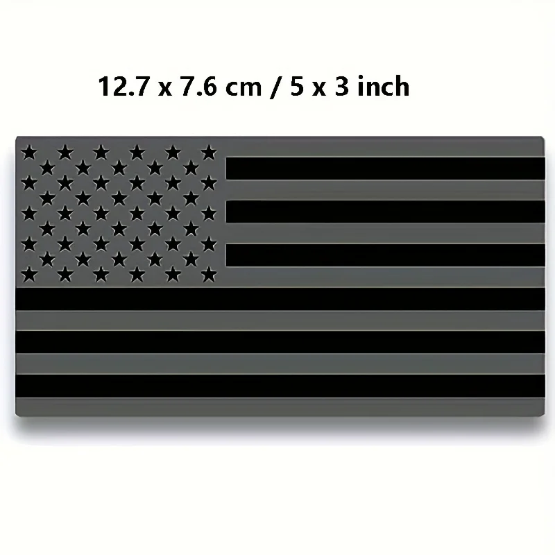 2pcs Matte American Flag Sticker Decal for Car US American Flag Emblem Decals for Trucks Cut-Out for Vehicles Window Decor