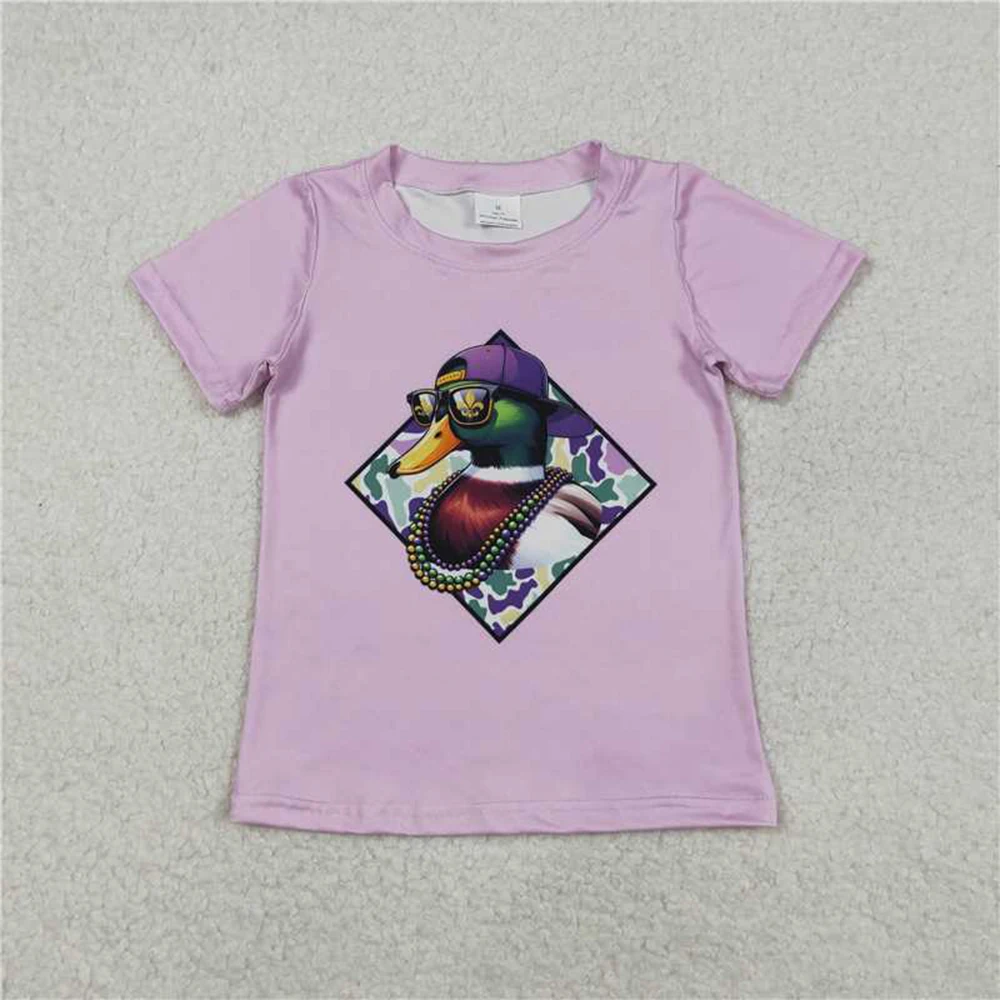 11.29 Baby Boys Top Baby Boys Mardigras Camo Duck Short Sleeve Tee Shirts Top