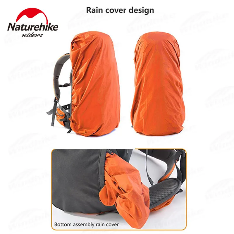 Imagem -04 - Mochila Naturehike 70 Mais 5l Mochila de Alpinismo ao ar Livre para Caminhadas Mochila Softback Grande Capacidade à Prova Dágua com Capa de Chuva