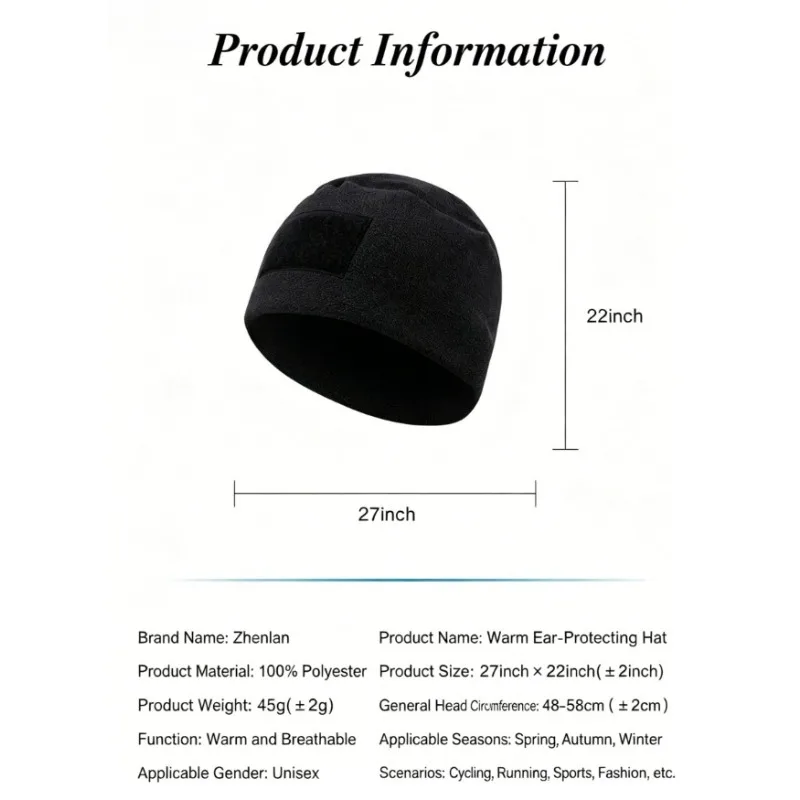 Cap One Size Stretchy Anti-Sweat Quick Dry for Law Enforcement, Hiking & Polar Cruise