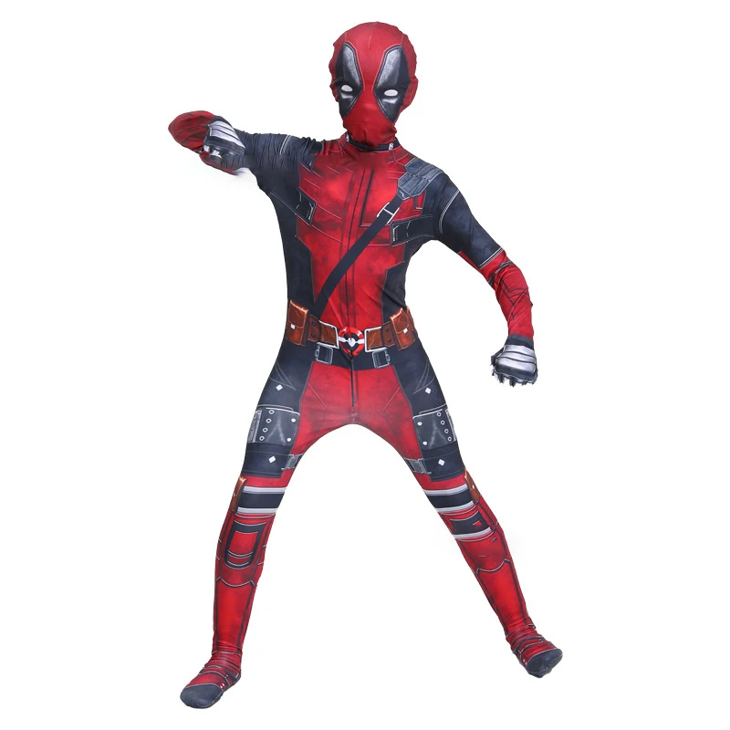 Novo filme personagem role play traje super-herói deadpool traje máscara espada saco ternos festa de