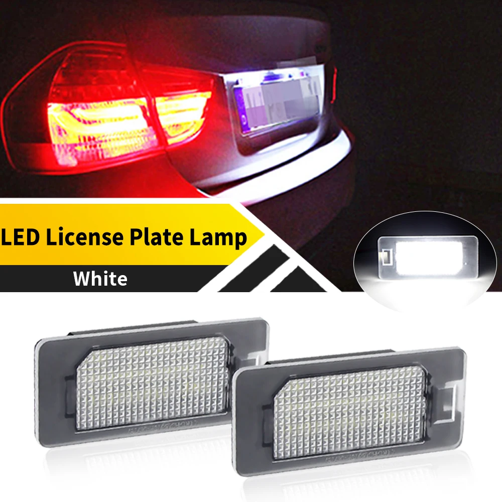 

2pcs OEM 12V For Fiat 500X 2014-2019 White LED Number License Plate Lights