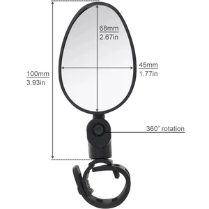 360 ° bicycle rearview mirror turning handle, convex mirror, outdoor Sports Safety, Convex Bar, 1PC 10 Main Smart Rearview Sales - №1