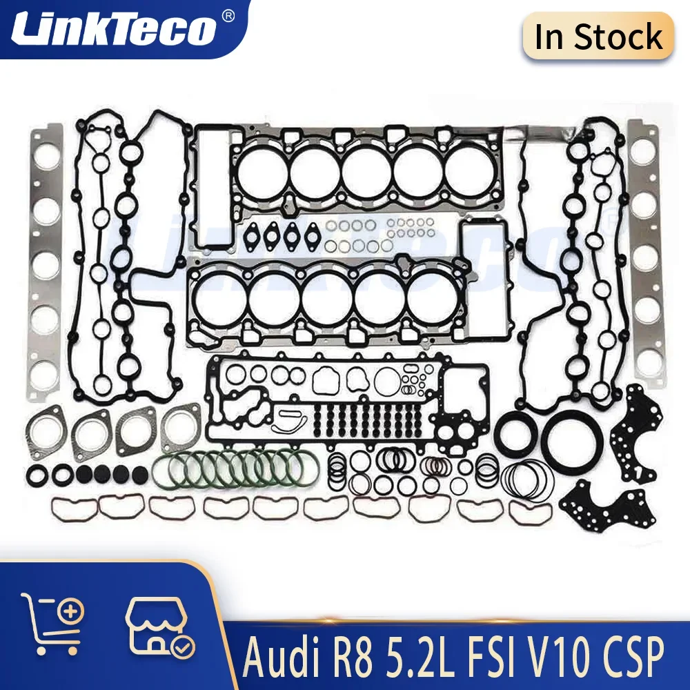 Engine Parts Overhaul Cylinder Gaskets Seals Kit Fit 5.2 L V10 Gas BUJ CTYA For Lamborghini Gallardo Huracan Audi R8 5.2L 09-22