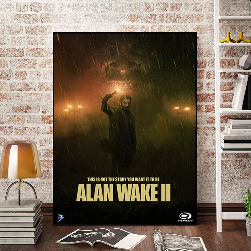 Room Decoration Home Decor Alan Wake 2 Posters for Wall Art Canvas Painting Poster Anime Interior Paintings Decorations Pictures